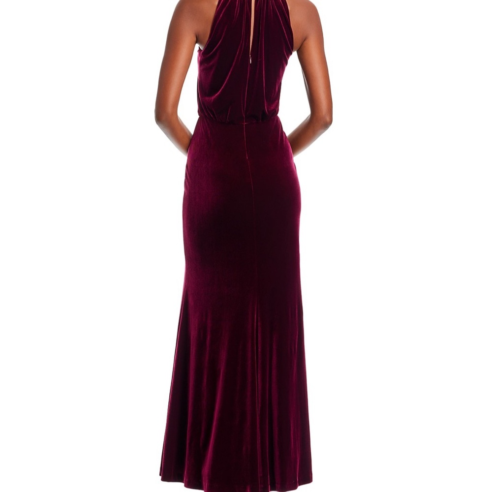 Elegant Burgundy Evening Gown